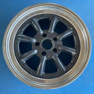 深リム　3ピース　WATANABE ワタナベ SPEED STAR RS-8 17×9JJ+25 PCD114.3-5穴　ハブ径約66mm アルミホイール1本のみ