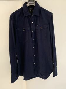 【送料無料】G-STAR RAW ジースターロウ 長袖シャツ SLIM FIT 3301 SHIRT L/S サイズL