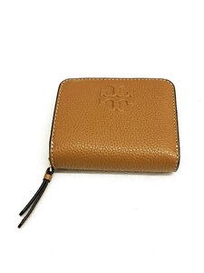 aet4599【 美品 】トリーバーチ TORY BURCH 2つ折り財布 ミニ コンパクト レザー テア 財布