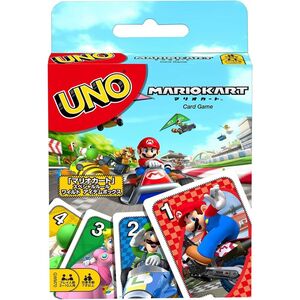 メール便発送 マテルゲーム ウノ(UNO) マリオカート スペシャルルールカード ワイルドアイテムボックスカード付 GWM70