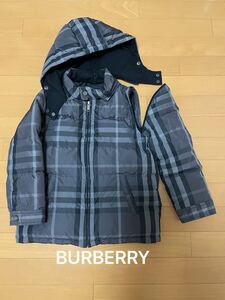 BURBERRY バーバリー 2way ダウンジャケット キッズ 120Aサイズ チェック柄