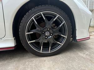 日産 ノート nismo 17ホイール 205/45R17 スタッドレスタイヤ 4本セット ダンロップ WINTER MAXX