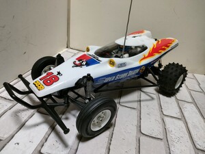 特別企画　1/10RC XB スーパーストームドラゴン→メカSANWA旧黒コネクターAMビンテージユニット変更品　　通電写真あり