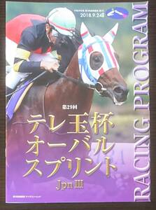 【レーシングプログラム】2018.9.24 第29回テレ埼杯オーバルスプリントJPNⅢ（浦和競馬）◆地方競馬