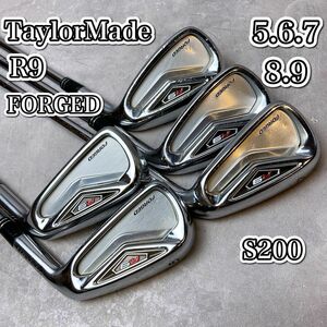 TaylorMade R9 アイアン５本 アイアンセット　 DG S200 メンズ　右利き　スチール　ラウンド　飛距離