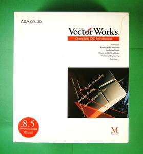 【3888】 A&A VectorWorks v8.5.2J4 Macintosh版 エーアンドエー ベクターワークス CAD キャド MiniCADスタイル 作図 製図 設計 デザイン