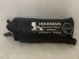 HIKEMAN ハイクマン グランドシート　レジャーシート 六角形 3-4人用 収納袋付き カラー: グレー