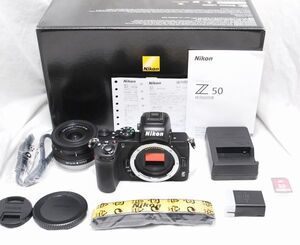 【新品同様の超美品 1583ショット・メーカー保証書等完備 SDカード付】Nikon ニコン Z50 NIKKOR Z DX 16-50mm f/3.5-6.3 VR