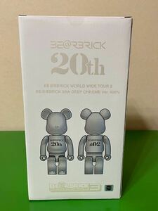 BE@RBRICK 20th Anniversary DEEP CHROME Ver. 400％ ベアブリック BWWT3 メディコムトイ MEDICOM TOY ディープ クローム 正規品 20周年