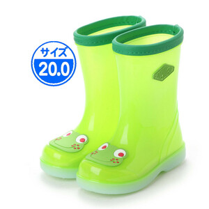 【B品】キッズ 長靴 グリーン 20.0cm 緑 子供用 JWQ06