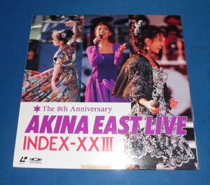 ☆LD☆中森明菜☆The 8th Anniversary☆AKINA EAST LIVE☆INDEX-XXIII☆レーザーディスク☆