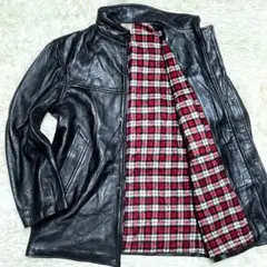 MIC CUIR レザーカーコート フランス製 70S ヴィンテージ 黒