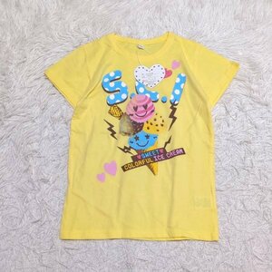 【送料無料】タグ付き未使用　CuteBlue　半袖　Tシャツ　140㎝　黄色　イエロー　キッズ　子供服