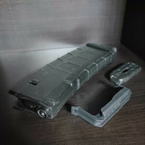 希少品PTS製MAGPUL(マグプル)【PMAG/ダストカバー/UFC製レンジャープレート/BK】TOKYO MARUI/東京マルイ次世代電動ガン用マガジン中古品⑤