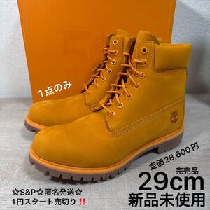 1円スタート売切り 新品未使用 29cm 限定50周年モデル Timberland ティンバーランド A5VJN PREMIUM BOOTS 6インチ プレミアム WP ブーツ