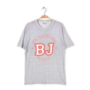 【送料無料】80s ビリージョエル THE BRIDGE TOUR ヴィンテージTシャツ バンドTシャツ BILLY JOELサイズL 古着 @AAA1537