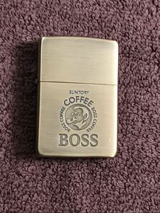 ZIPPO SUNTORY BOSS サントリー COFFEE オイルライター 1995年製 未使用品 ジッポー　ジッポ　懸賞品　当選品　缶コーヒー