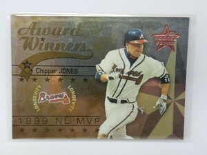 【68/100】2002 Leaf Rookie&Stars Chipper Jones Award Winners パラレル 100枚限定 チッパー ジョーンズ 