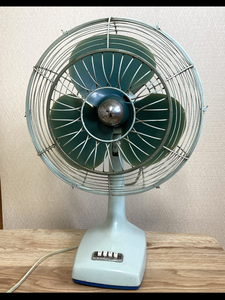 National ナショナル 扇風機 30cm 3枚羽根 アンティーク 昭和レトロ 当時物 ELECTRIC FAN 松下電器 送料込み