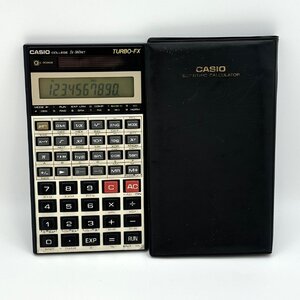 1円～/CASIO/カシオ/COLLEGE/fx-360MT/TURBO-FX/ケース付/計算機/関数電卓/太陽電池/ソーラー/昭和レトロ/動作確認済/ジャンク/N046