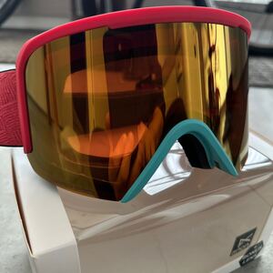 anon.snowboard goggle NESA CORALアノンスノーボードゴーグル新品未使用ボーナスレンズ、マイクロファイバー収納袋付バートンBURTON 