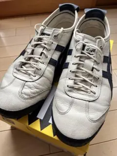 Onitsuka Tiger レザー スニーカー ホワイト/ネイビー