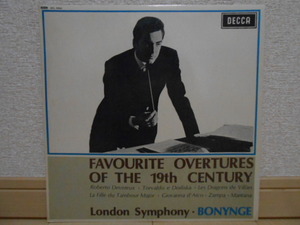 英DECCA SXL-6235 ボニング FAVORITE OVERTURE OF THE 19TH CENTURY オリジナル盤 優秀録音