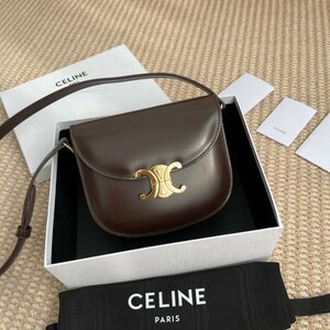 ■新品未使用■【超希少】CELINE セリーヌ クラシック トリオンフ ショルダーバッグ スキン ゴールド金具 ブランドピース