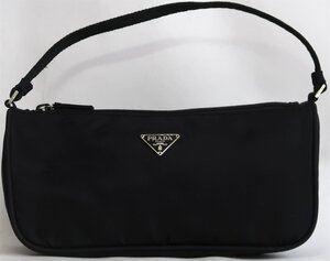 PRADA , ポーチ, ブラック, 中古