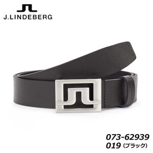 【オマケ付！】 J.リンドバーグ 073-62939 メンズ ベルト ブラック(019) 90cm ゴルフ MENS BELT J.LINDEBERG 即納