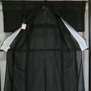 【桐徳】夏喪服☆8％値下げ*新品*美品｛正絹*五泉.駒絽*喪服｝*身丈163-裄64*橘.紋*№2196