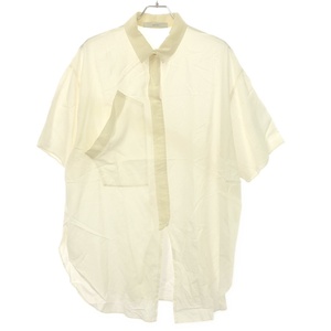 archi アーキ 20SS RUMEX SHIRT マイクロチェックオーガニックコットンシャツワンピース AS20-G1 ホワイト S ITC1OBQGE9H2