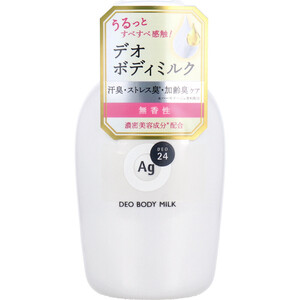 【まとめ買う】エージーデオ24 デオドラントボディミルク 無香性 180mL×40個セット