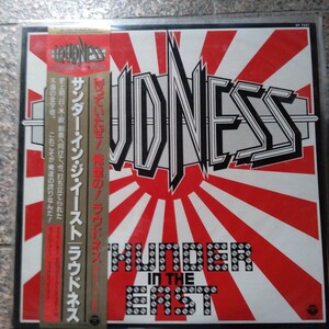 帯付きＬＰレコード ラウドネス サンダー イン イースト Loudness