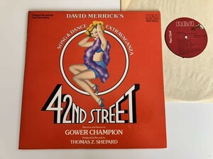 【USオリジナル】42ND STREET ORIGINAL BROADWAY CAST LP RCA CBL1-3891 80年ミュージカルDavid MerrickHarry Warren音楽Tammy Grimes