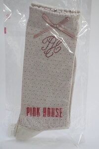 PINK HOUSE / リボンロゴソックス ピンク T-24-11-27-056-LO-ZA-SA-ZT432