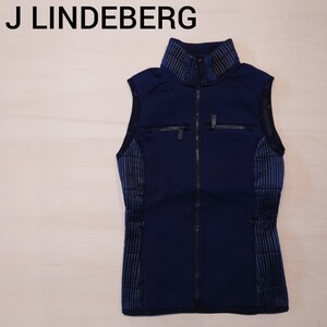 J LINDEBERG フリースベスト regal mid vest techno jersey レディースS ゴルフ ジェイリンドバーグ 2302