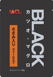 イトウ&カンパニーリミテッド BLACK カツオ・マグロ ささみ入り ゼリー仕立て 80g