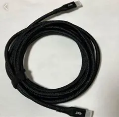 USB ケーブルType C to Type C 20Gbpsデータ転送240W