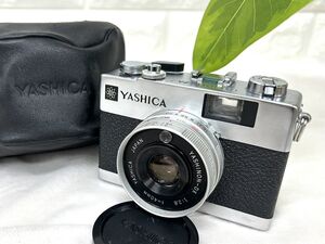 YASHICA ヤシカ ELECTRO 35 MC YASHINON-DX 1:2.8 f=40mm レンジファインダー フィルムカメラ ソフトケース付 fah 11K009