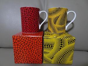 ■新品・未開封■ 草間彌生 マグ 黄樹 ネット マグカップ 草間 彌生 kusama yayoi