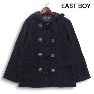 EAST BOY イーストボーイ 秋冬 メルトン ウール♪ スクール ダッフルコート Sz.9 レディース グレー 女子 学生 通学　K4T02086_B#N