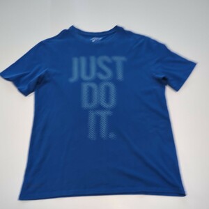 ☆NIKE　ナイキ　半袖Tシャツ　Dri-FIT　メンズ　Lサイズ　速乾　トレーニング　青　ブルー　Blue　ランニング　筋トレ　バスケットボール