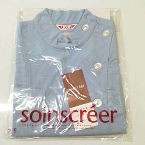 【中古・未使用品】soinscreer ソワンクレエ フォーク 2321-2 S サックス 看護服 介護服 ナース ワンピース