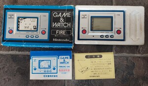 任天堂ゲームウォッチ　ファイア　箱説付★Nintendo GAME&WATCH FIRE 動作未確認