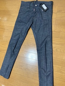 新品 タグ付 ディースクエアード DSQUARED2 ジーンズ パンツ リジット風 デニム 46サイズ COOL GUY クールガイ イタリア製