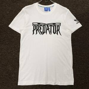 adidas(アディダス)半袖Tシャツ プリントロゴ PREDATOR メンズM ホワイト