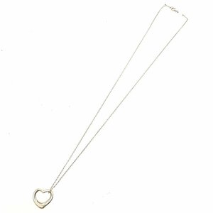 TIFFANY&Co. ティファニー シルバー エルサペレッティ オープンハート ネックレス 2.6g 925刻印 199424 ネックレス