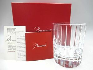 ☆*Baccarat バカラ Harmony ハーモニー タンブラー ロックグラス 直線カット 1客 クリスタル 箱有 未使用 食器 コップ*☆