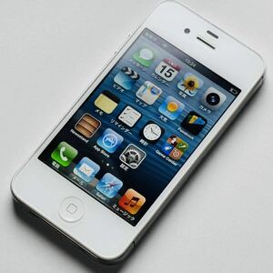 【レア】 海外版 iPhone4S 香港 16GB シルバー ホワイト iOS6 動作品 中国 白 iPhone 4s シャッター音なし